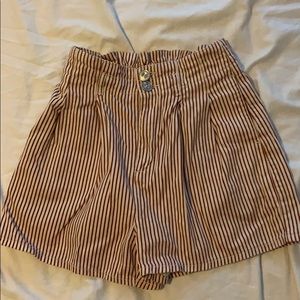 Urban Outfitters High Waisted Striped Shorts